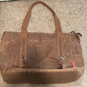 Brown Canvas Distressed Laptop Bag